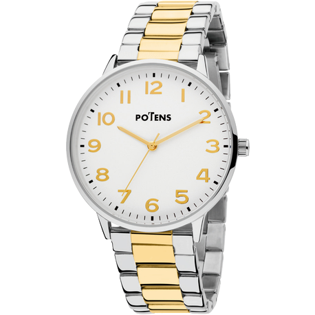Reloj Potens Hombre 40-3012-0-1 Acero Bicolor Dorado Analógico