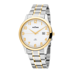 Reloj Potens Hombre 40-3018-0-0 Acero Bicolor Dorado Analógico