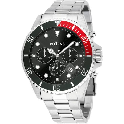 Montre Homme Potens 40-3028-0-2 Acier