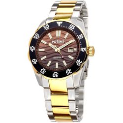 Reloj Potens Hombre 40-3030-0-1 Acero Bicolor Dorado Analógico