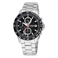 Reloj Potens Hombre 40-3037-0-1 Acero Bicolor Negro Cronógrafo Analógico