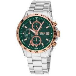 Reloj Potens Hombre 40-3037-0-3 Acero Bicolor Rose Cronógrafo Analógico