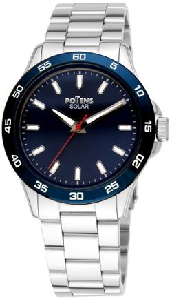 Reloj Potens Hombre 40-3041-0-2 Acero Bicolor Azul Analógico