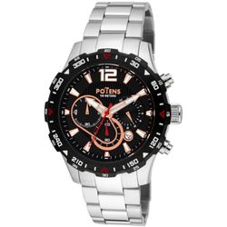 Reloj Potens Hombre 40-3051-0-1 Cronógrafo Acero Analógico