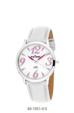 Reloj Potens Mujer 40-1951-0-5 Piel Blanco