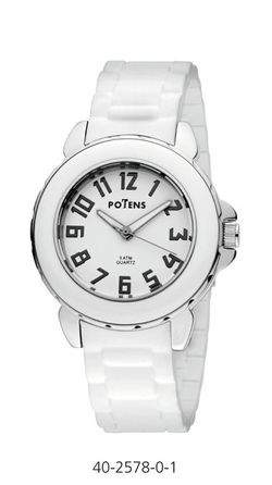 Reloj Potens Mujer 40-2578-0-1 Silicona Blanco