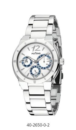 Reloj Potens Mujer 40-2650-0-2 Cerámica Blanca