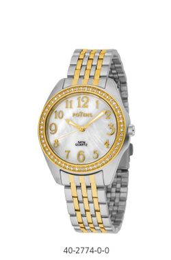 Reloj Potens Mujer 40-2774-0-0 Acero Plateado Dorado