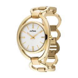 Reloj Potens Mujer 40-2828-0-1 Acero Dorado Analógico