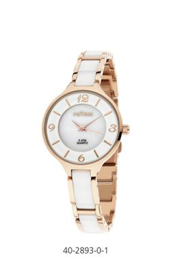 Reloj Potens Mujer 40-2893-0-1 Cerámica Blanca
