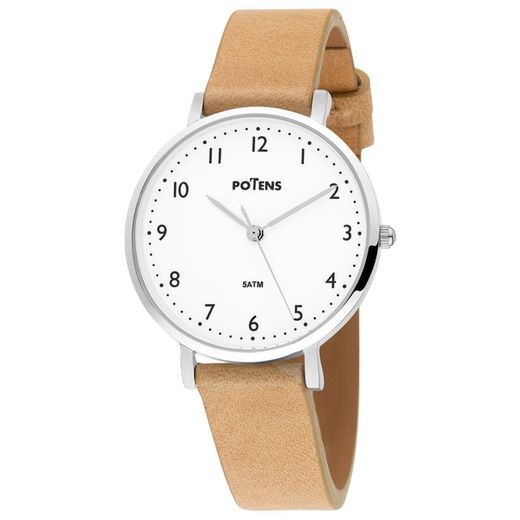 Potens Women's Watch 40-2961-0-F4 Beige Leather