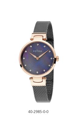 Reloj Potens Mujer 40-2985-0-0 Esterilla Negro
