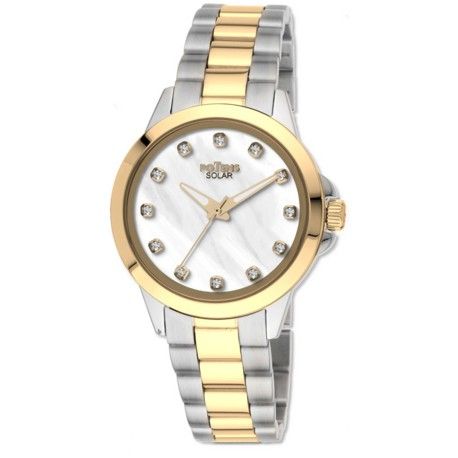 Reloj Potens Mujer 40-3046-0-1 Acero Bicolor Dorado Solar
