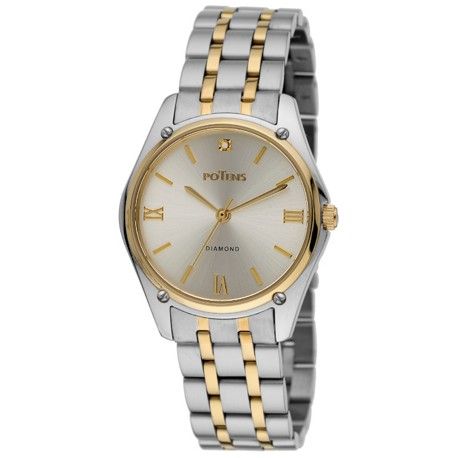 Reloj Potens Mujer 40-3053-0-1 Acero Bicolor Dorado Analógico