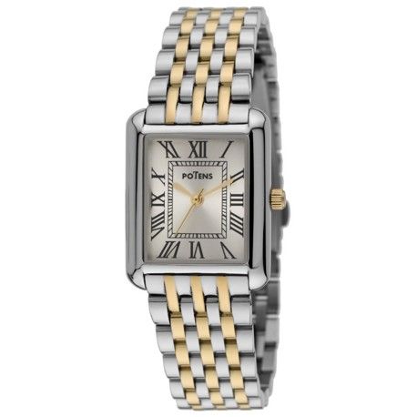 Reloj Potens Mujer 40-3056-0-1 Acero Bicolor Dorado Analógico