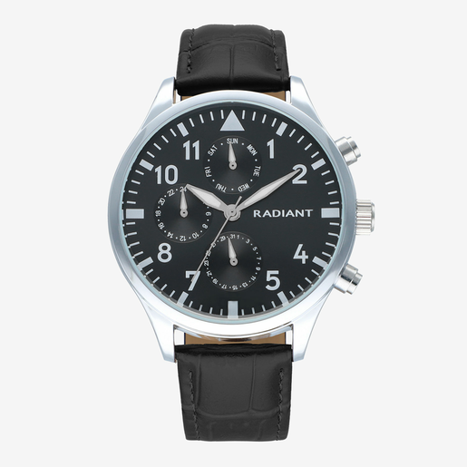 Montre homme Radiant RA612706 en cuir caïman noir