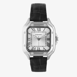 Reloj Radiant Hombre RA676201 Chris Him Piel Negra Acero Analógico