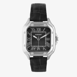Reloj Radiant Hombre RA676203 Chris Him Piel Negra Acero Analógico