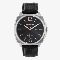 Reloj Radiant Hombre RA678202 Paul Piel Negra Acero Analógico