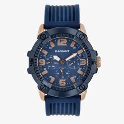 Reloj Radiant Hombre RA682704 Eminem Acero Azul Bicolor Rose Analógico
