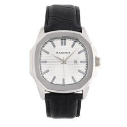 Reloj Radiant Hombre RA697201 Piel Negra Acero Analógico