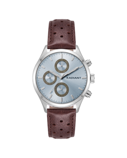 Reloj Radiant Hombre RAM100705 Piel Marrón Cronógrafo Acero Analógico