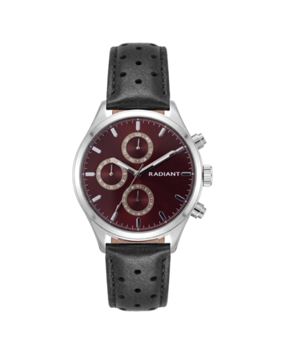 Reloj Radiant Hombre RAM100708 Piel Negra Cronógrafo Acero Analógico