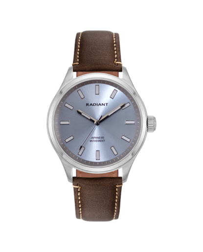 Reloj Radiant Hombre RAM101203 Piel Marrón Acero Analógico