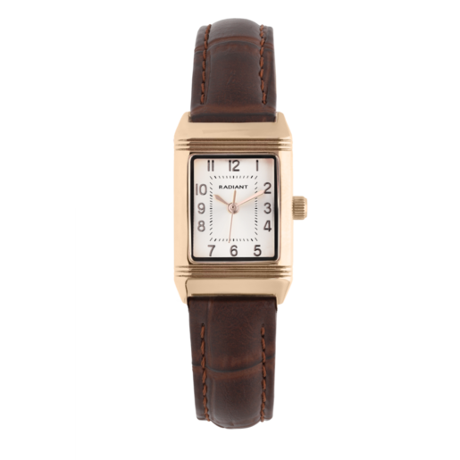 Reloj Radiant Mujer RA685205 Piel Marrón Acero Rose Analógico