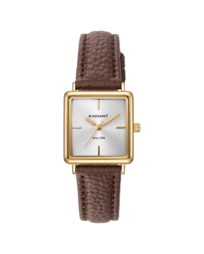 Reloj Radiant Mujer RA699201 Piel Marrón Acero Dorado Analógico