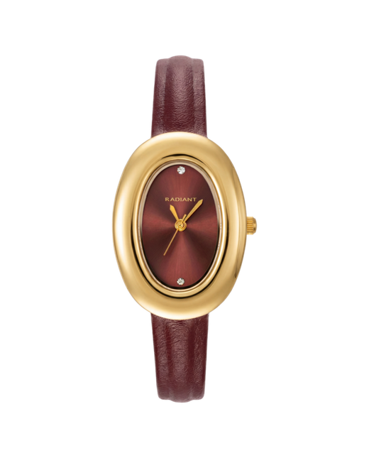 Reloj Radiant Mujer RA706204 Piel Marrón Acero Dorado Analógico