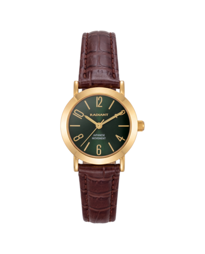 Reloj Radiant Mujer RA710203 Piel Marrón Acero Dorado Analógico