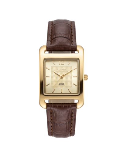 Reloj Radiant Mujer RA711205 Piel Marrón Acero Dorado Analógico