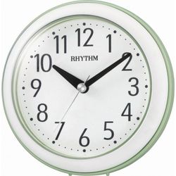 Rhythm Wall Clock 4KG711WR05 Decorative Round White Two-tone Green