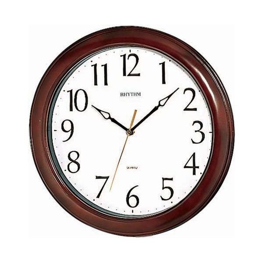 Horloge murale décorative ronde marron Rhythm CMG270NR06