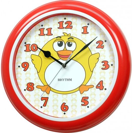 Rhythm Wall Clock CMG505BR01 Basic Round Red