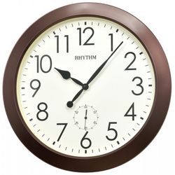 Rhythm Wall Clock CMG770NR06 Decorative Round Brown