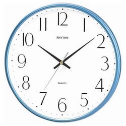 Reloj Rhythm De Pared CMG817NR04 Básico Redondo Azul