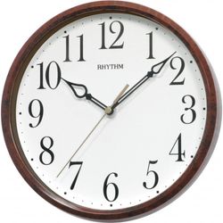 Reloj Rhythm De Pared CMG839CR06 Básico Redondo Marrón