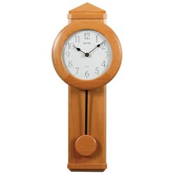 Reloj Rhythm De Pared CMP503NR06 Decorativos Marrón Pendulo
