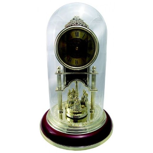 Rhythm Table Clock 4RG442NR18 Decorative Golden Dome