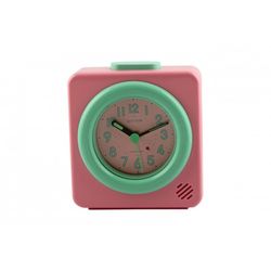 Reloj Rhythm Despertador 4RE835-R13 Beep Verde Bicolor Rosa
