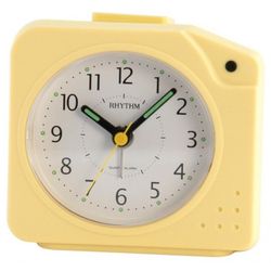 Reloj Rhythm Despertador 4SE440WR33 Beep Amarillo