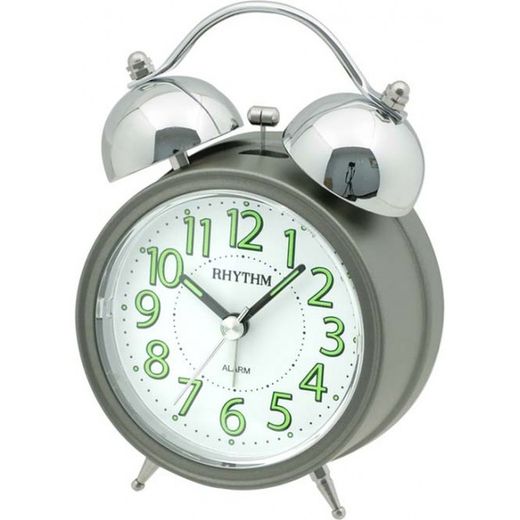 Rellotge Rhythm Despertador CRA843NR08 Campana Gris