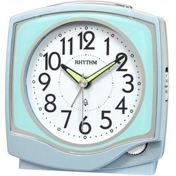 Reloj Rhythm Despertador CRA852NR04 Campana Turquesa Bicolor Azul