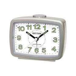 Reloj Rhythm Despertador CRE222NR19 Beep Plateado