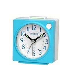 Reloj Rhythm Despertador CRE893NR04 Beep Azul Bicolor Gris