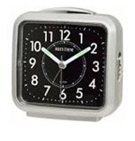 Rhythm Alarm Clock CRE894NR19 Beep Grey