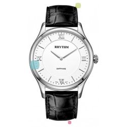 Rhythm Men's Watch P1501L01 Black Leather
