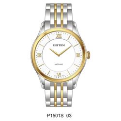 Reloj Rhythm Hombre P1501S03 Acero Bicolor Dorado